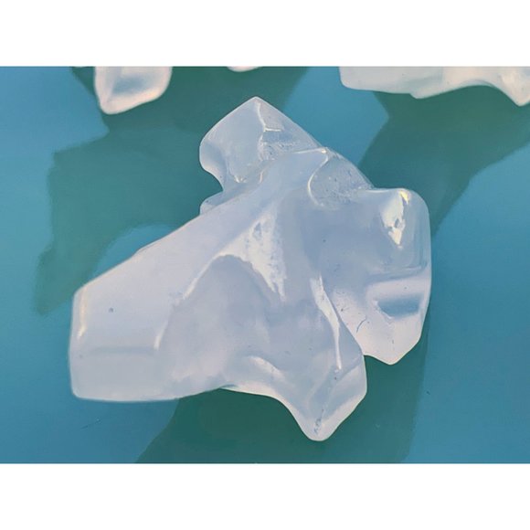 Vintage lot 5 Miniature Carved quartz Animals Turtle, Alligator, duck, elephant, - Picture 7 of 9